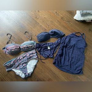 3 maternity bathing suit bundle. Size medium